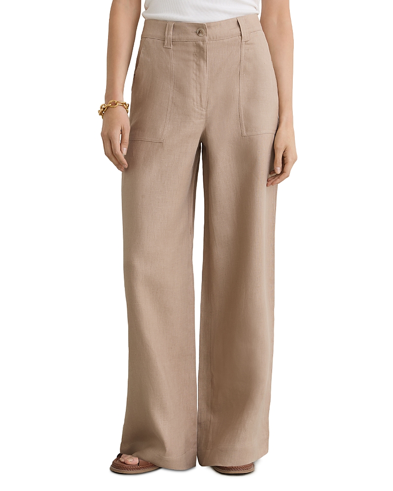 Reiss Petites Ashby Linen Pants