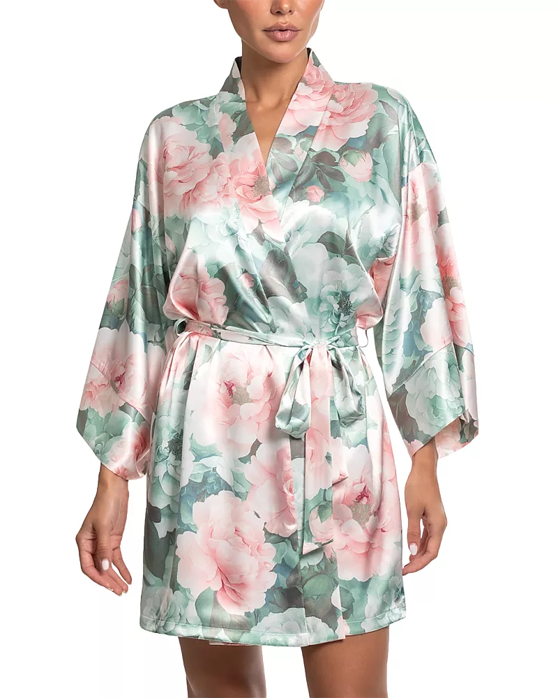 In Bloom by Jonquil Satin Wrap Robe