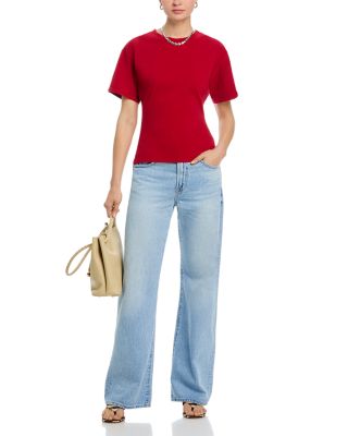Larsen Relaxed High Rise Flare Wide Leg Jeans in Mellow