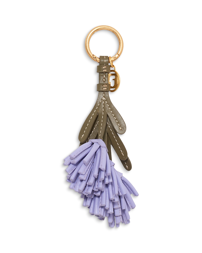 Gerard Darel Lavande Leather Keychain In Multi