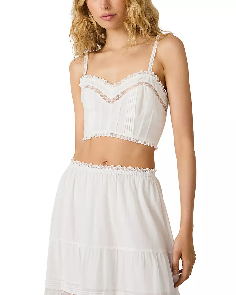 Steve Madden Elisse Lace Trim Top