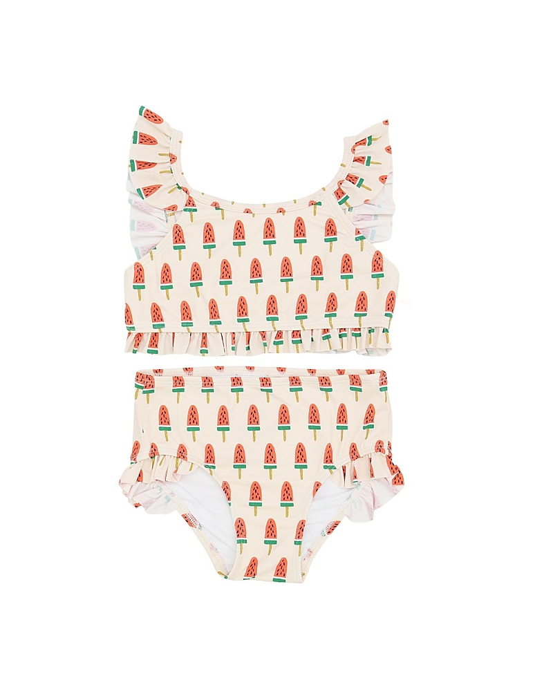 Petite Hailey Girls' Ruffle Bikini Swimwear - Little Kid, Big Kid