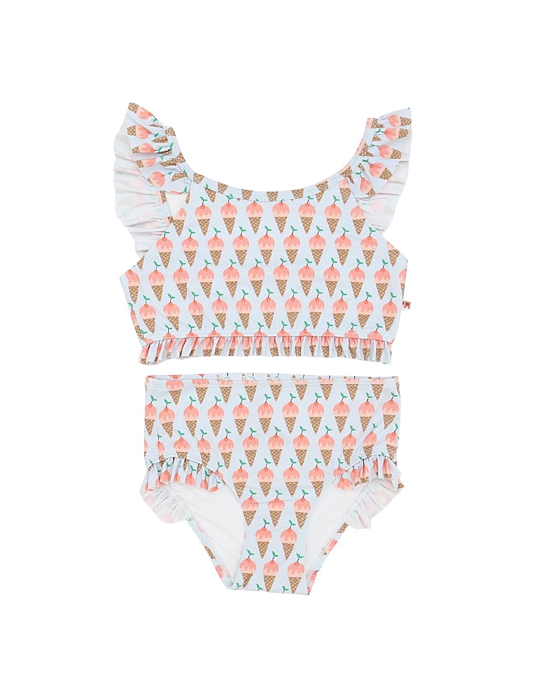 Petite Hailey Girls' Ruffle Bikini Swimwear - Little Kid, Big Kid