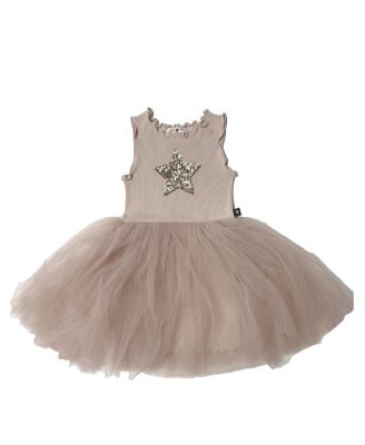 Petite Hailey Girls' Star Tutu Dress - Little Kid, Big Kid In Sand