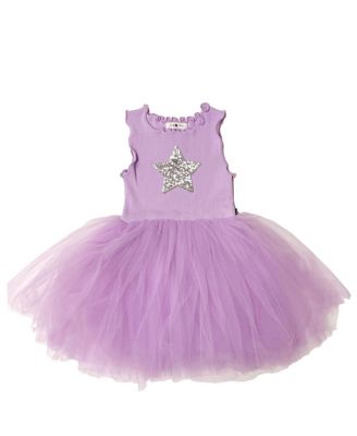 Petite Hailey Girls' Star Tutu Dress - Little Kid, Big Kid In Purple