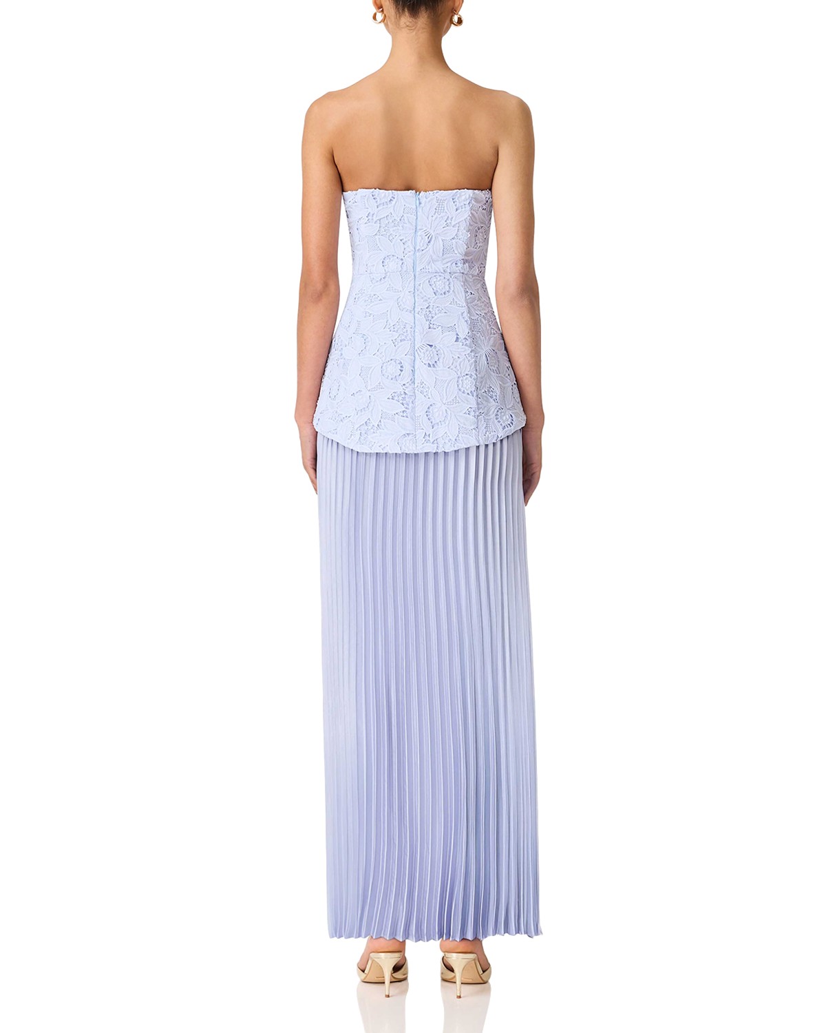 Lacy Strapless Gown