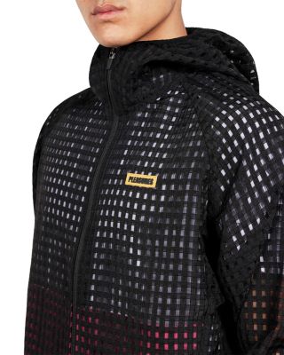 System Hooded Basketweave Jacket