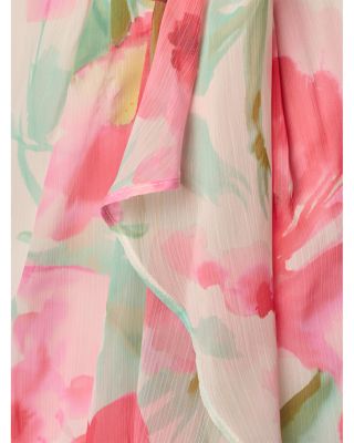 Draped Chiffon Dress