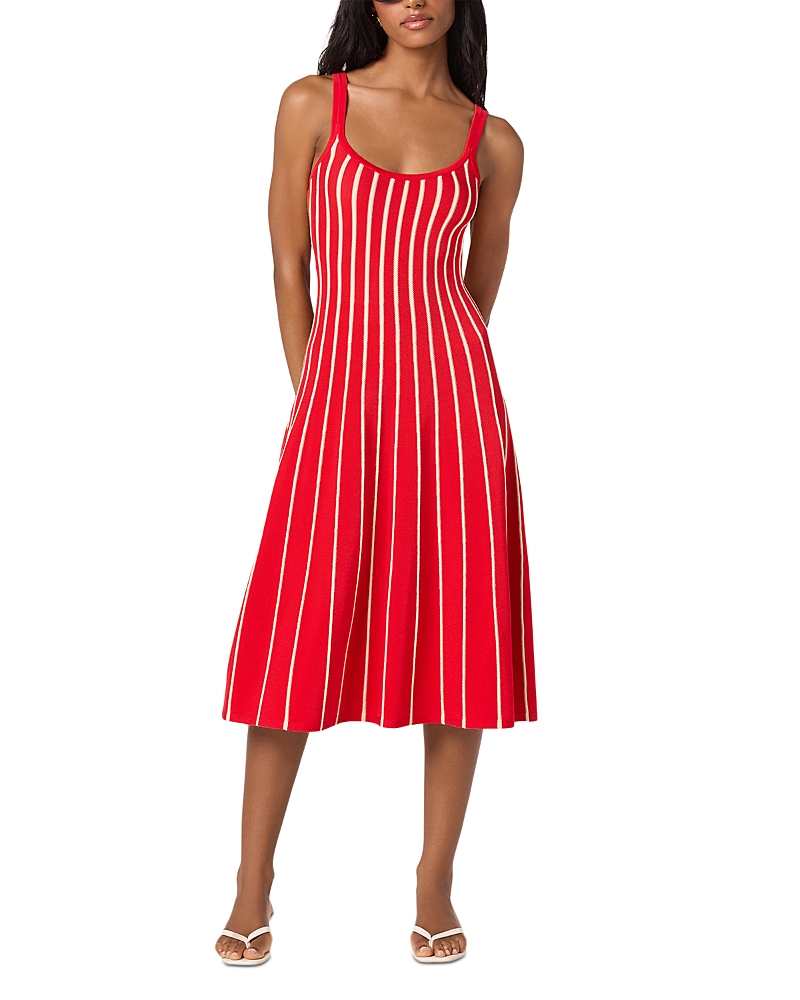 Astr the Label Sleeveless Ribbed Knit Midi Dress
