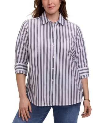 Plus Meghan Roll Tab Shirt