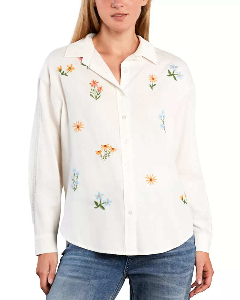 Billy T Wild Blossom Embroidered Shirt