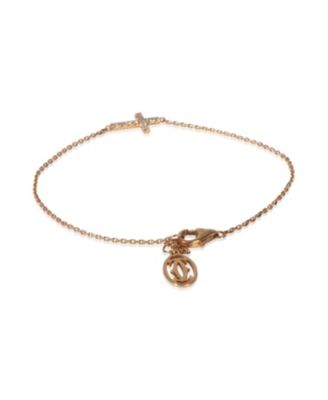  Symbols Cross 18k Rose Gold Bracelet