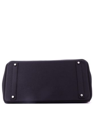 Birkin 40 Handbag Black Togo with Palladium Hardware