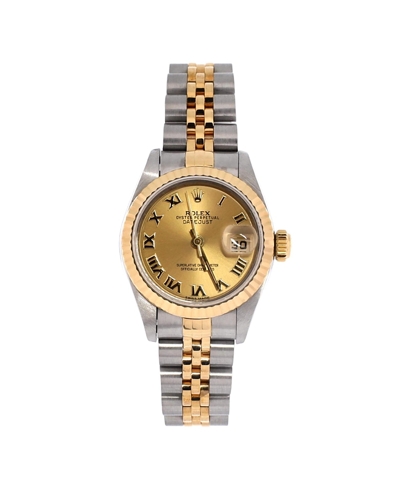 Pre-Owned Rolex Oyster Perpetual Datejust Automatic Watch in Stainless Steel and Gold 26mm