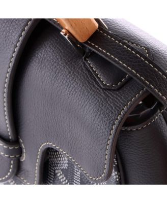  Mini Saigon Top Handle Bag Coated Canvas with Leather