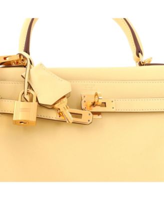 Kelly 25 Handbag Yellow Swift with Gold Hardware