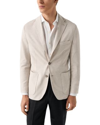 Herringbone Linen Jersey Soft Jacket