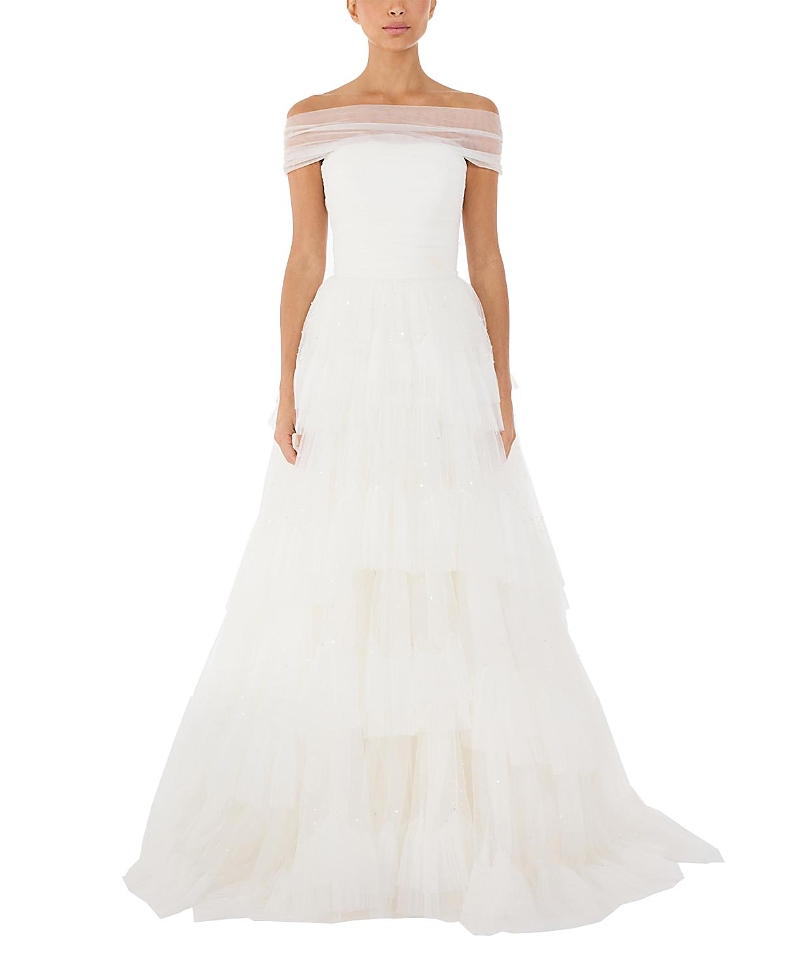 Jenny Packham Angel Falls Tiered Maxi Dress