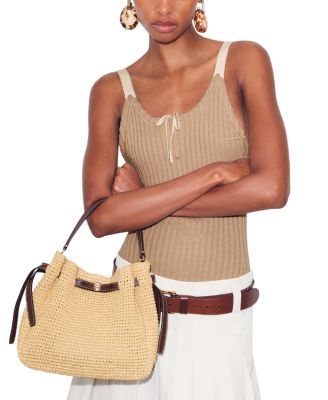 Romy Straw Bucket Bag