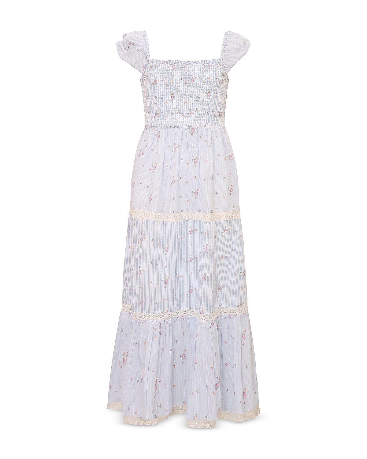 LoveShackFancy Girls' Rhiannon Tween Dress - Big Kid