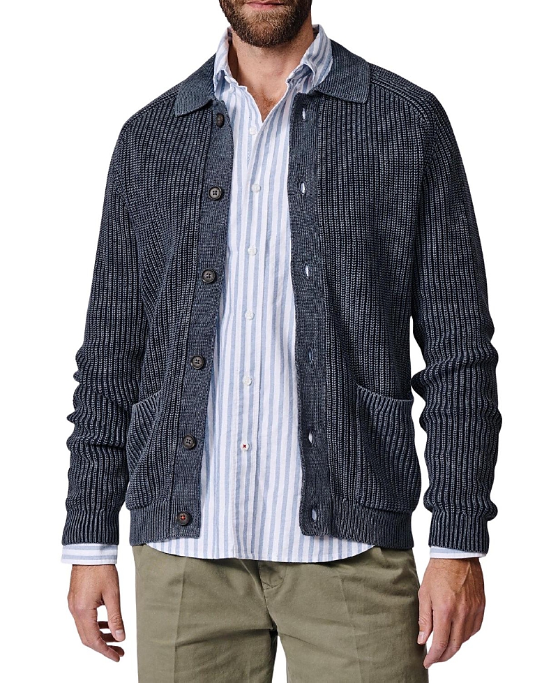 Aubin Martin Long Sleeve Collared Cardigan