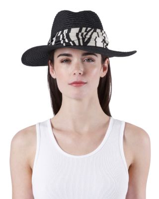 Courtney Packable Straw Fedora