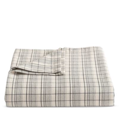 Dot Dash Plaid Yarn Dyed Cotton Bed Blanket