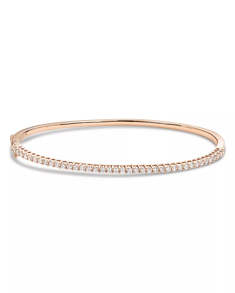 Lana 14K Yellow Gold Diamond Bangle Bracelet