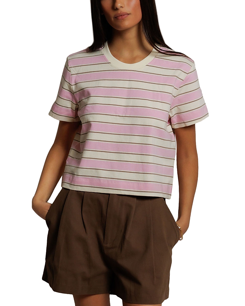 perfectwhitetee Gia Short Sleeve Rugby Crew Tee