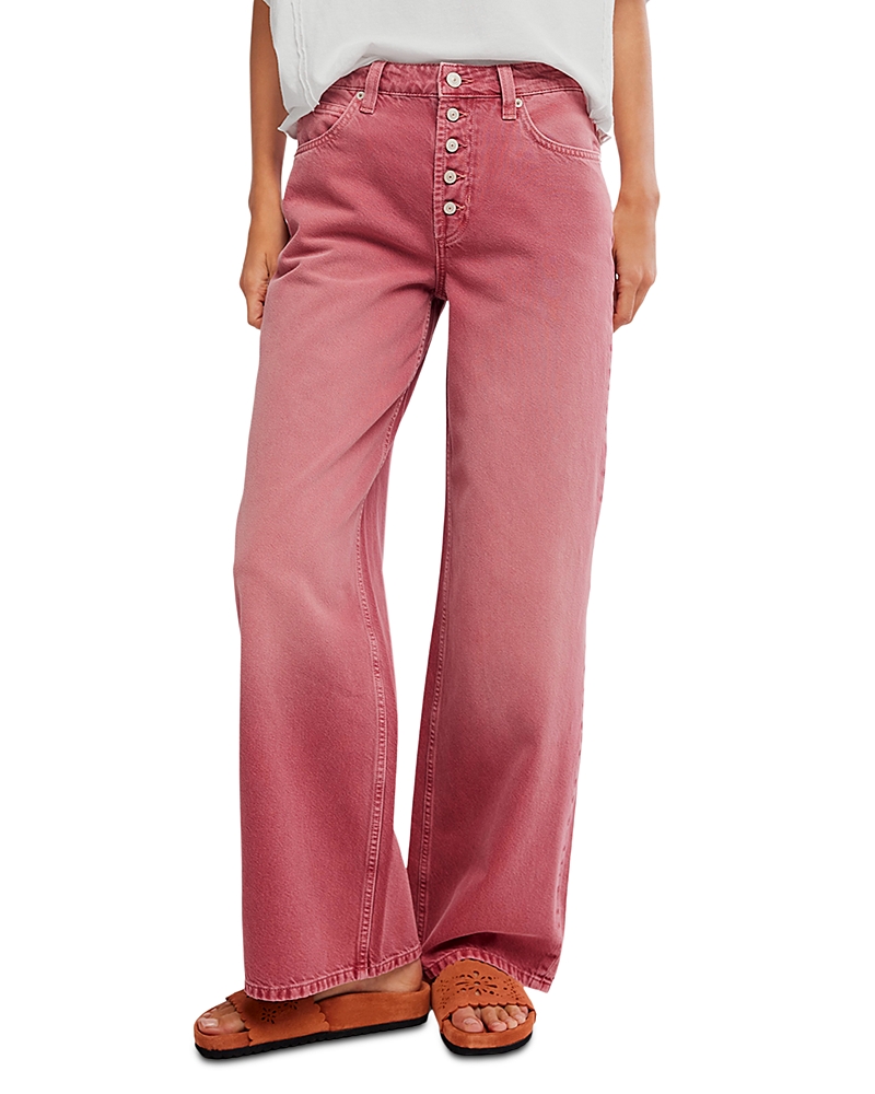 Free People Nia High Rise Boyfriend Jeans in Baroque