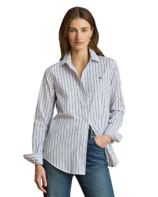 Classic Fit Striped Broadcloth Shirt