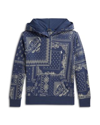 Boys' Bandana Print French Terry Hoodie - Big Kid