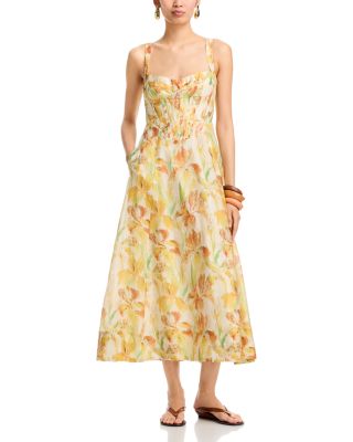 Adaline Printed Midi Dress