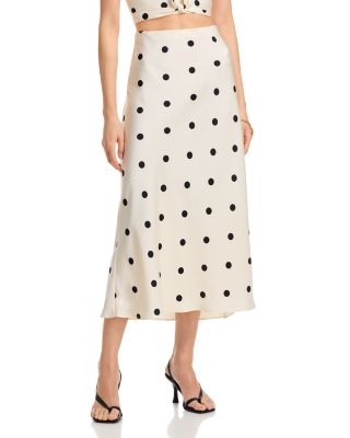 Phoebe Satin Midi Skirt