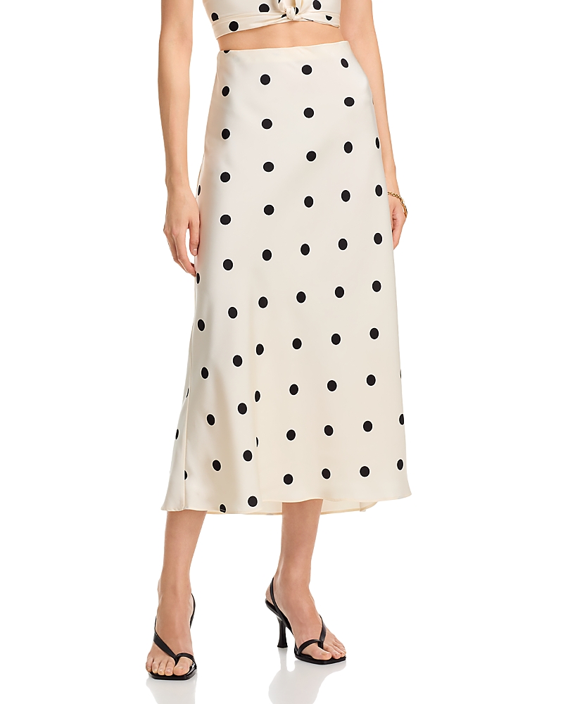 Bardot Phoebe Satin Midi Skirt