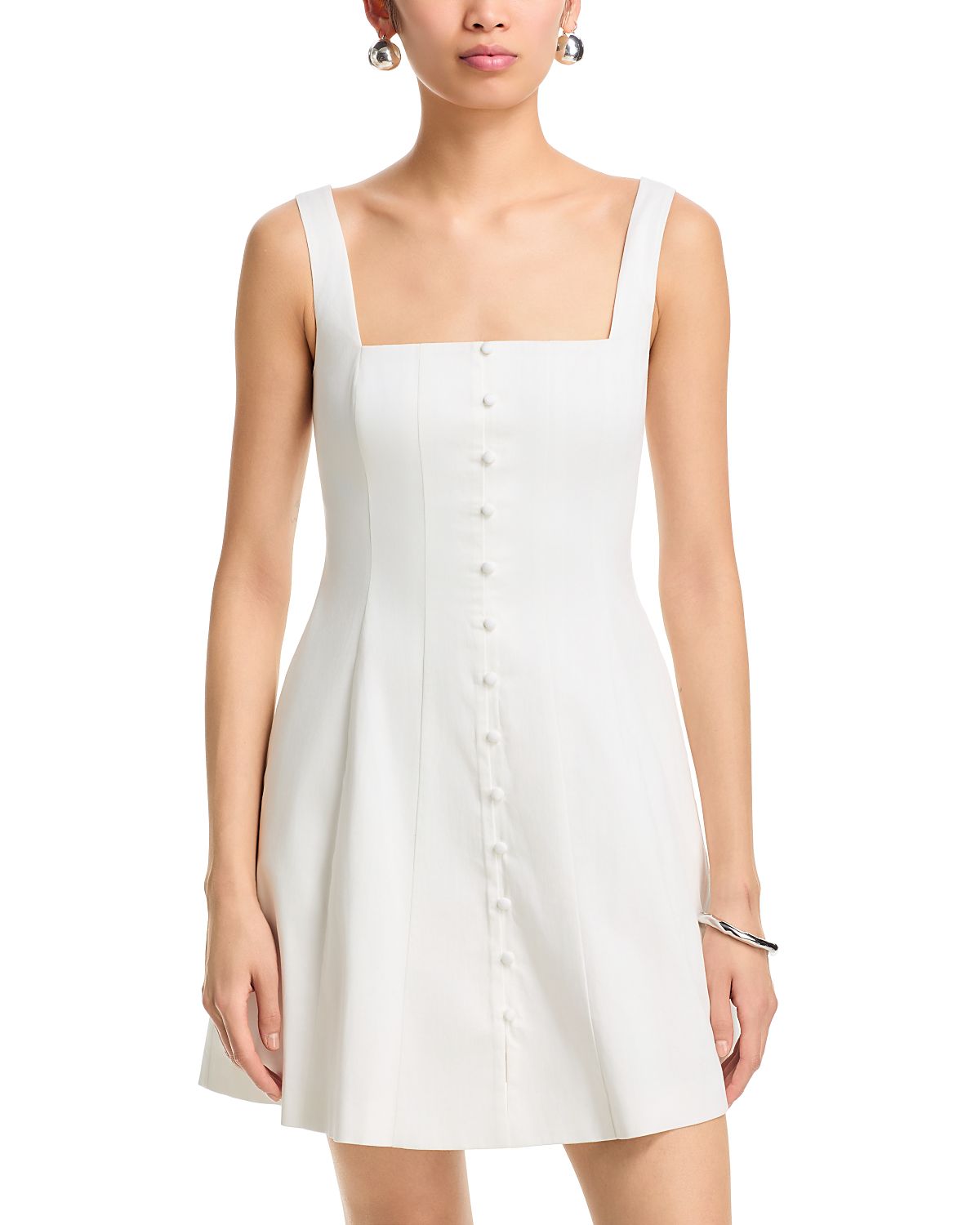 French Connection Cotton Sateen Mini Dress
