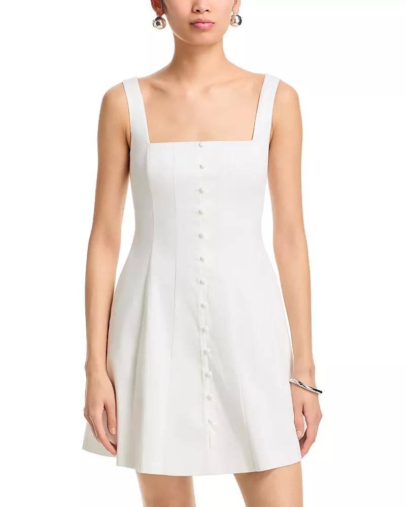 French Connection Cotton Sateen Mini Dress