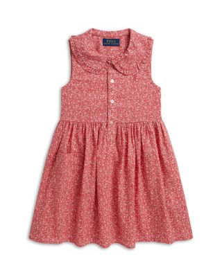 Girls' Floral Cotton Shirtdress - Little Kid