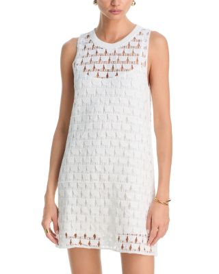 Fan Crochet Mini Dress - Exclusive