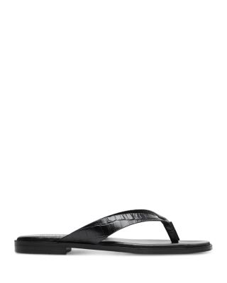 Women's Croc Embossed Flip Flop Sandals