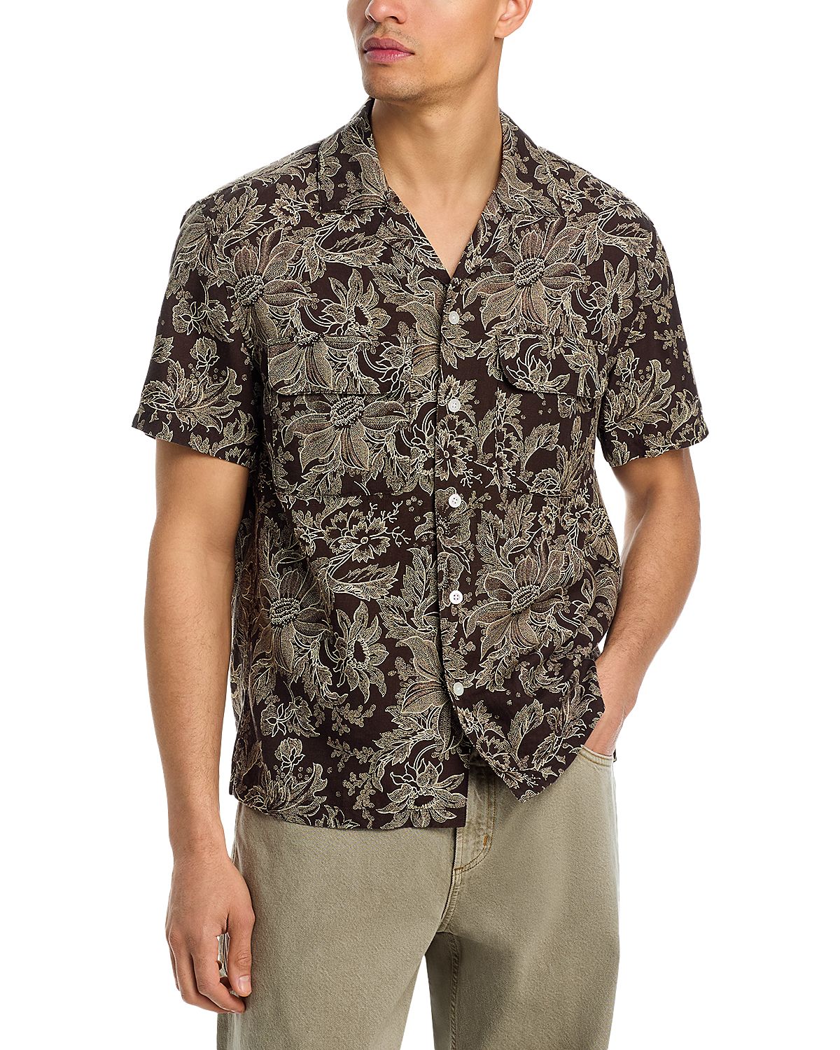 Madewell Tencel Blend Short Sleeve Shirt