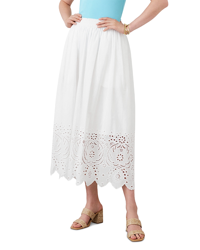 Karen Kane Cutout Embroidery Midi Skirt
