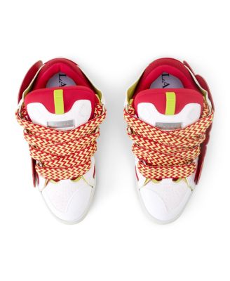  Unisex Curb Patch Sneakers In Leather