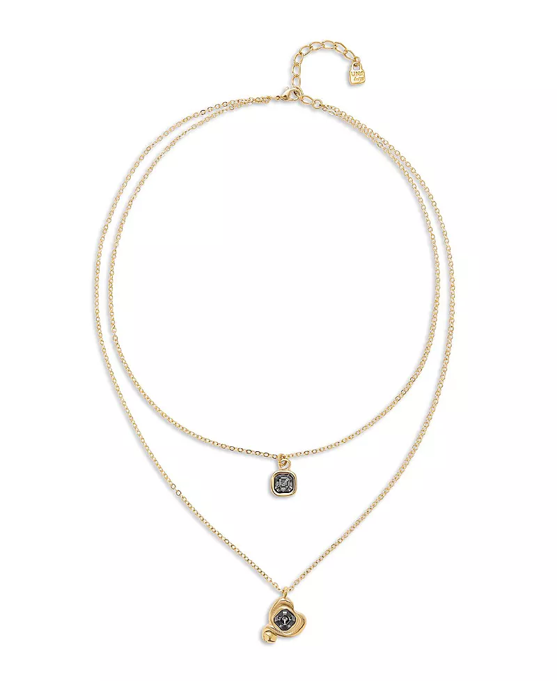 UNOde50 Pendant Link Chain Necklace with Heart Charm