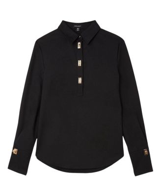 Techno Cotton Gold Clasp Shirt
