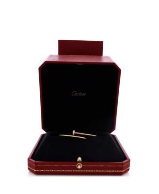  Small Juste un Clou Bracelet 18K Gold with Diamonds