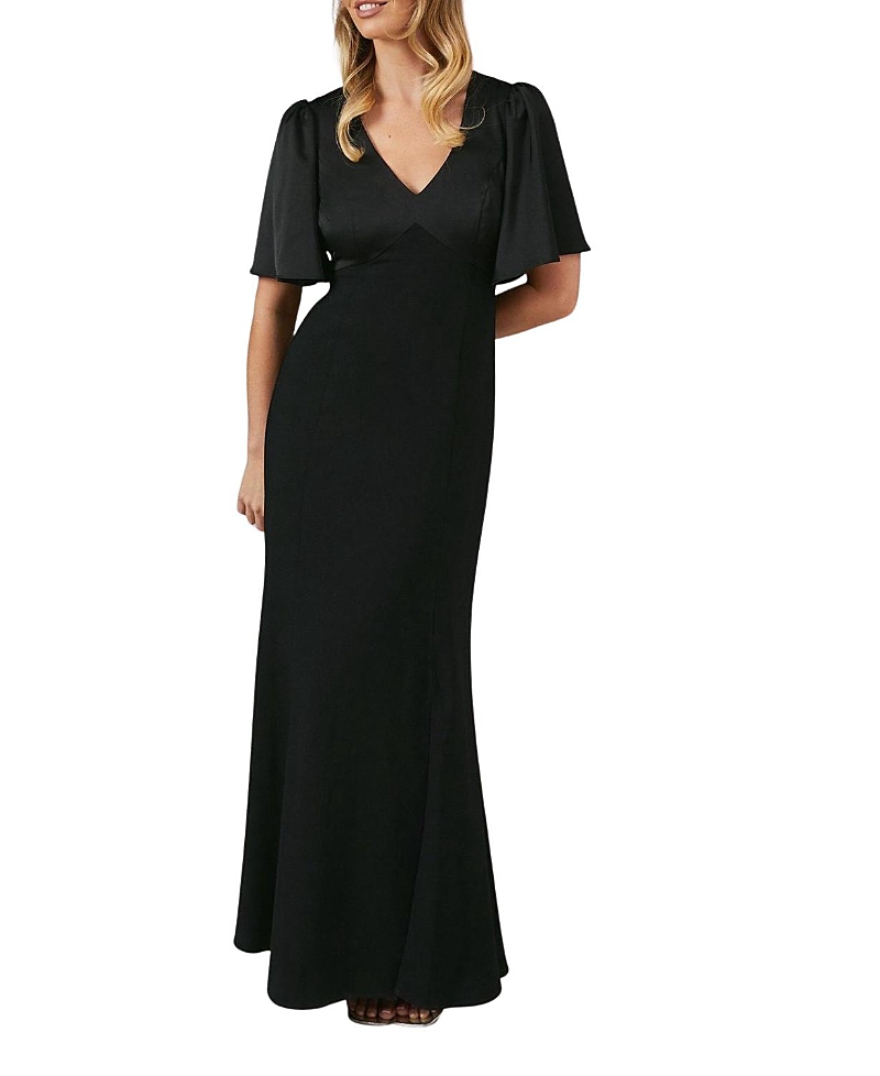 Coast Contrast Satin Bridesmaid Dress