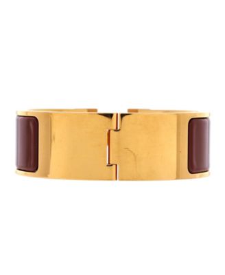 Wide Clic H Bracelet Enamel