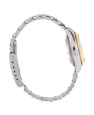  Oyster Perpetual Datejust Automatic Watch in Stainless Steel and Gold with Diamond Markers 26mm