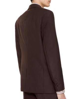  Striped Wool Mohair Tailored Jacket